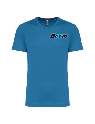 T-Shirt Sportiva Uomo Girocollo - Aqua-Blue
