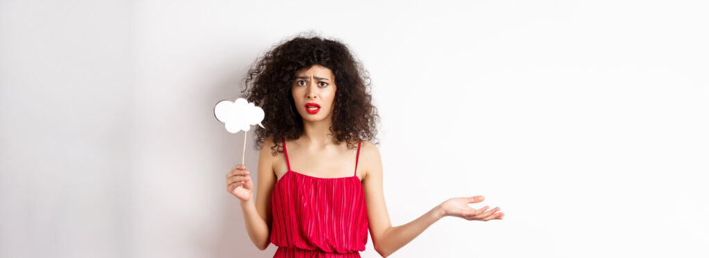 dimenticare donna confusa